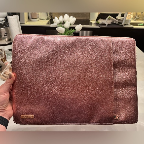 Rose Gold Sparkle MacBook Pro 16” Laptop sleeve - Picture 6 of 6